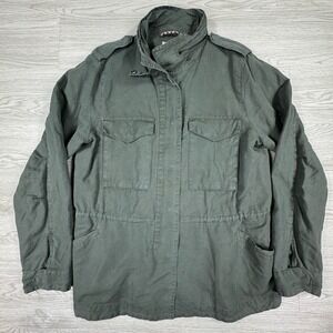 Thread & Supply Women's Utility Jacket Green Medium Utility‎ Field Military Coat